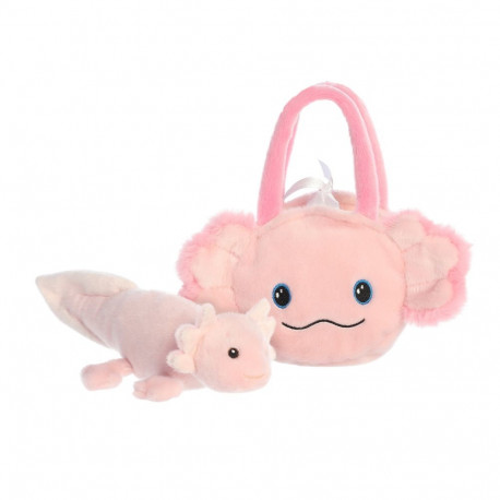 AURORA Fancy Pals plīša rotaļlieta Aksolotls somiņā, 20 cm