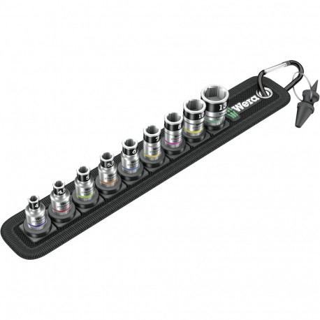 WERA Belt A 1 Zyklop socket set w. holding funtion 1/4  drive