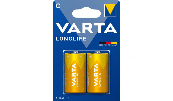 1x2 Varta Longlife Baby C LR 14 patarei