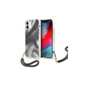 Guess GUHCP12SKSMAGR iPhone 12 mini 5,4" sari|halli kõvakaaneline marmorkollektsioon