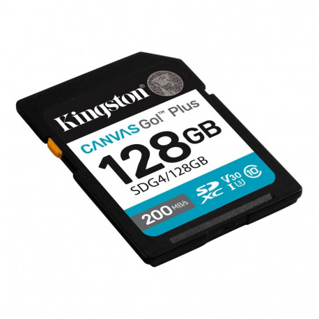 Kingston | Canvas Go! Plus | 128 GB | SD | Flash memory class Class 10, UHS-I, U3, V30