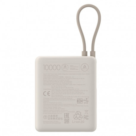 Xiaomi 33W akupank (integreeritud kaabel) | 10000 mAh | USB-C | päevitunud