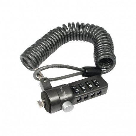 Logilink NBS004, Notebook Coil Cable Lock, black