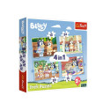 Puzzle - 4w1 (12, 15, 20, 24) - Bluey i jego świat Trefl 34637