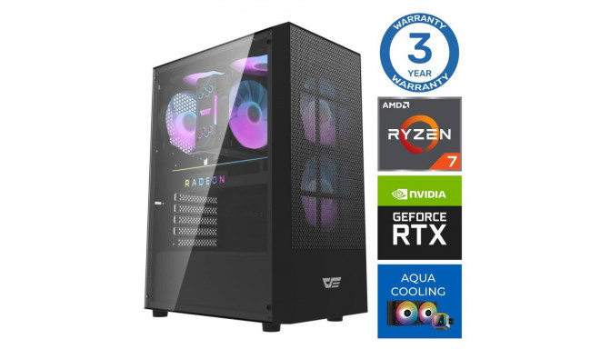 INTOP AQUA Ryzen 7 7700X 32GB DDR5 1TB SSD M.2 NVME+2TB RTX5060Ti 16GB no-OS