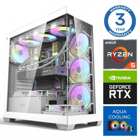 INTOP AQUA Ryzen 5 9600X 32GB DDR5 1TB SSD M.2 NVME+2TB RTX5060Ti 16GB no-OS