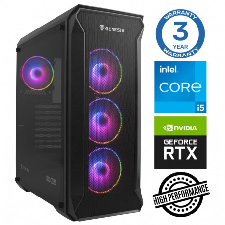 INTOP i5-12400F 16GB 500SSD M.2 NVME RTX5060Ti 16GB no-OS