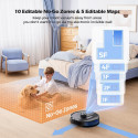 Lubluelu SL68 Robot Umbes 4500Pa 3-in-1 LiDAR Rakendus Kontrol Must