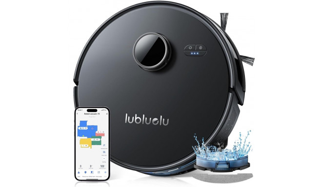 Lubluelu L15 Robot Vacuum  3-in-1 5000Pa LiDAR App Control Black