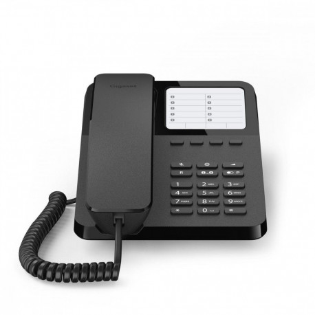 Juhtmega telefon Desk400, must