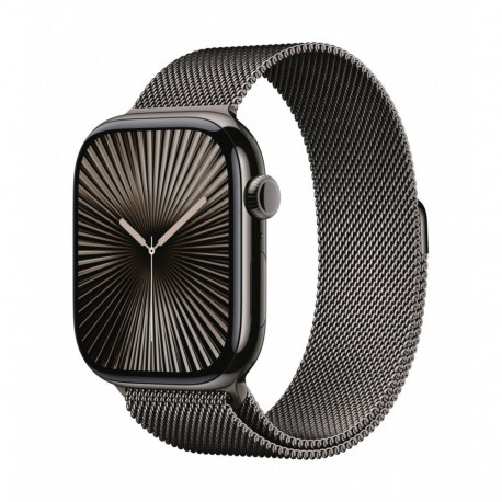 Watch Series 10 GPS + Cellular 46 mm Slate Titanium Case with Slate Milanese Loop - S/M