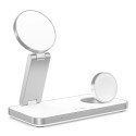 TECH-PROTECT QI15W-A47 3IN1 MAGNETIC MAGSAFE WIRELESS CHARGER WHITE