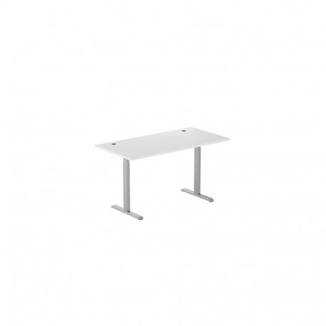 Adjustable Height Table Up Up Bjorn Gray, Table top M White