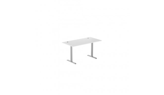 Adjustable Height Table Up Up Bjorn Gray, Table top L White
