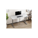 Adjustable Height Table Up Up Bjorn Gray, Table top L White