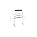 Adjustable Height Table Up Up Bjorn Gray, Table top M Black