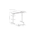 Adjustable Height Table Up Up Bjorn Gray, Table top M White