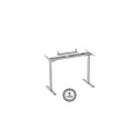 Adjustable Height Table Up Up Bjorn Gray, Table top L White