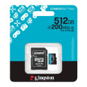 KINGSTON 512GB microSDXC Canvas Go Plus Gen4 200MB/s A2 U3 V30 Card + Adapter