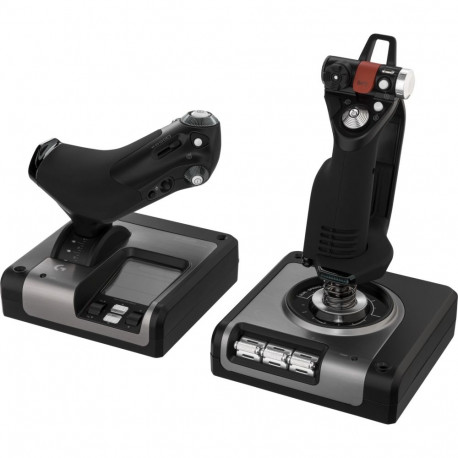 Logitech Saitek X52 Pro Flight Control System -kahvaohjain & kaasuvipu, PC
