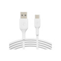 "Belkin USB-C/USB-A PVC Kabel, 1m, weiß, Doppelpack"