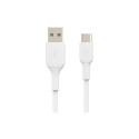 "Belkin USB-C/USB-A PVC Kabel, 1m, weiß, Doppelpack"