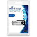 "STICK 4GB MEDIARANGE MR907 B - Schwarz - Silber"