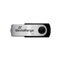 "STICK 4GB MEDIARANGE MR907 B - Schwarz - Silber"
