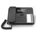 "GIGASET DESK 600 schwarz schnurgebundenes Tisch- und Wandtelefon LC-Display 7 Direktwahltasten Tele