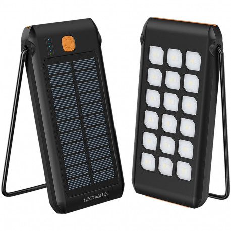 "4smarts Solar Powerbank TitanPack Flex 10000mAh. Stand. Lampe"