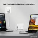 "4smarts Ladegert GaN Flex Pro 200W 4 USB-C. wei"