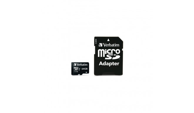 "CARD 64GB Verbatim Pro MicroXC 90MB/s +Adapter"