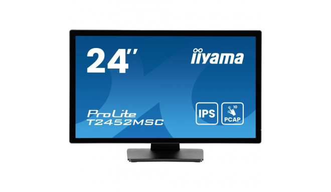 "IIYAMA 60.5cm (23.8"") T2452MSC-B1AG 16:9 Touch HDMI+DP+USB"