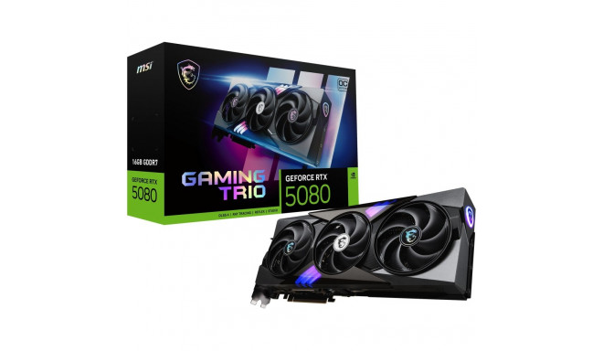 "RTX 5080 16GB MSI Gaming Trio OC GDDR7 3Fan"