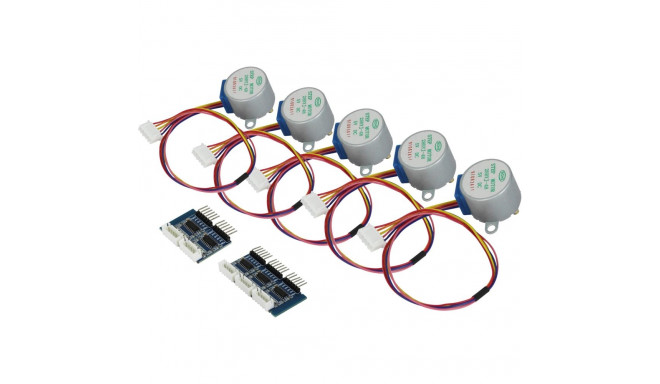 "ALLNET 4duino Schrittmotor 5-er Pack 5 Volt. Inkl. Treiber"
