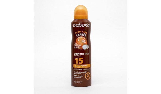 BABARIA BRONCEADO EXPRESS ACEITE SECO SPRAY SPF15 200ML VAPORIZADOR