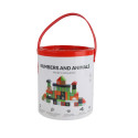 bo. wooden blocks ”Numbers and Animals”