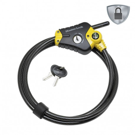 Master Lock adjustable Phyton Cable Lock 10mm 8420EURD