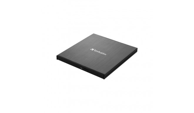 VERBATIM 43888 Verbatim Ultra HD 4K External Slimline Blu-ray Writer USB 3.1 with USB-C to A