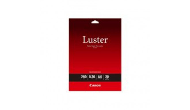 CANON LU-101 fotopaber Pro Luster A4 20 lehte 260g/m² 0,26mm