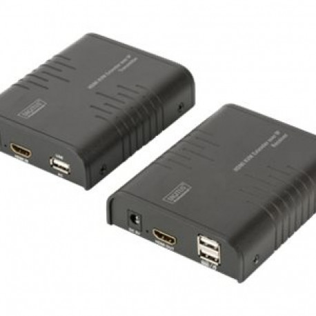 DIGITUS HDMI KVM Extender 120 m over network cable Cat 5 5E 6 Full HD 1080p