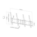 MONITOR ACC WALL MOUNT /MENU/NS-WMB200PBLACK NEOMOUNTS