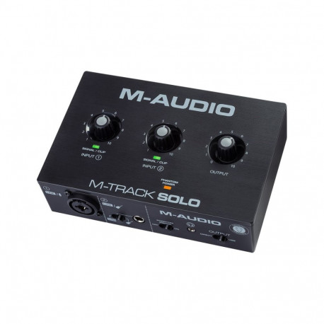 M-AUDIO M-Track Solo USB heliliides kristall eelvõimendi 16 bit 48 kHz must
