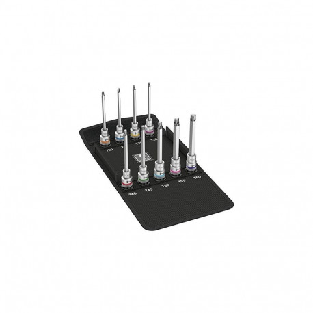 8767 C HF 3 Zyklop Bitnuss-Satz Sechsrund (9-teilig, 1/2", T20 bis T60, mit Haltefunktion)