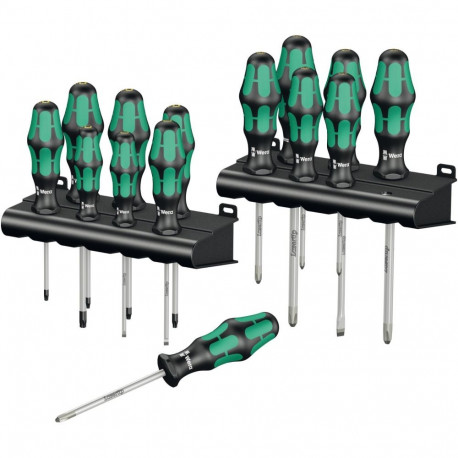 Schraubendreher Satz Big Pack 300 (schwarz/grün, Kraftform Plus, Lasertip)