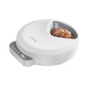 Rojeco F26 4 Meals Cat Feeder Button Version with 2 Ice Packs (white)