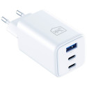 3MK Hyper GaN Charger 65W 1xUSB-A 2xUSB-C PD QC4+ white