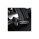 USAMS C21 käed-vabad komplekt FM-saatjaga, Bluetooth 5.0, MP3, 2xUSB 3.4A must/must CC115GC01 (US-CC