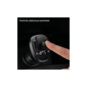 USAMS C21 käed-vabad komplekt FM-saatjaga, Bluetooth 5.0, MP3, 2xUSB 3.4A must/must CC115GC01 (US-CC