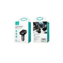USAMS C21 käed-vabad komplekt FM-saatjaga, Bluetooth 5.0, MP3, 2xUSB 3.4A must/must CC115GC01 (US-CC